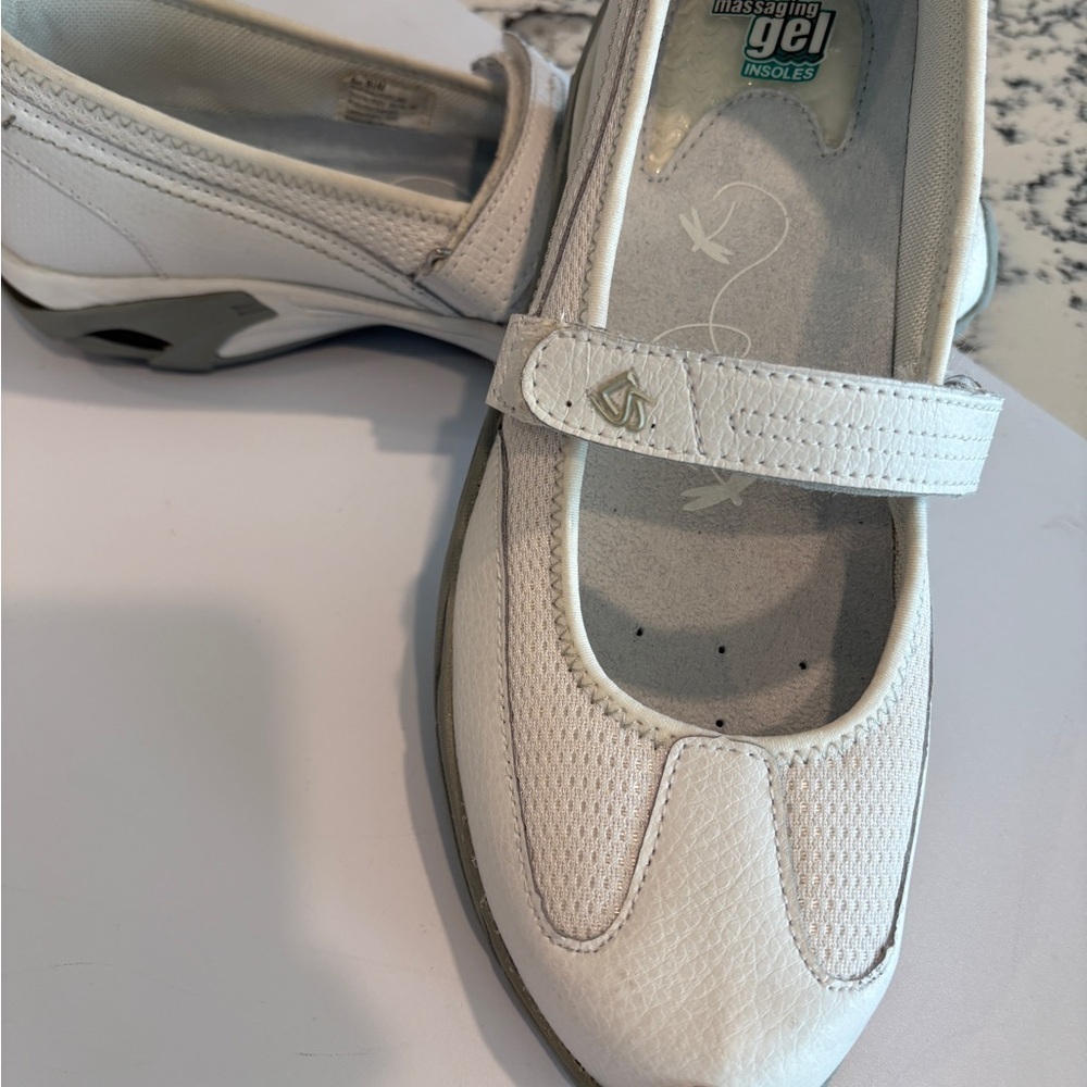 Dr. Scholl’s Massaging Gel Insoles White Shoes Size 8 1/2 - Picture 3 of 4